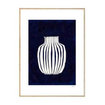 Autorský plagát Blue Vase by Ana Frois 30x40 cm