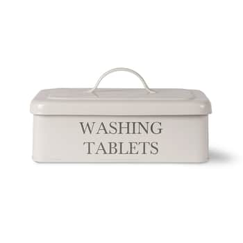 Plechový box na tablety do umývačky riadu Chalk