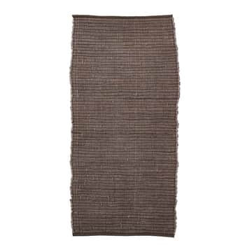 Bavlnený koberec Chindi Brown 160 x 70 cm