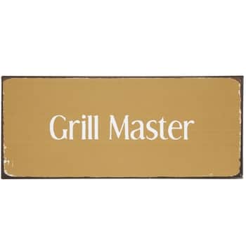 Plechová ceduľa Grill Master