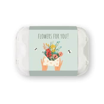 Darčeková sada semien divokých kvetov Egg Box Flowers for you – 6 ks