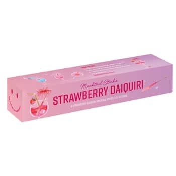 Dřevěné míchátko s cukrovými krystaly Strawberry Daiquiri – set 6 ks